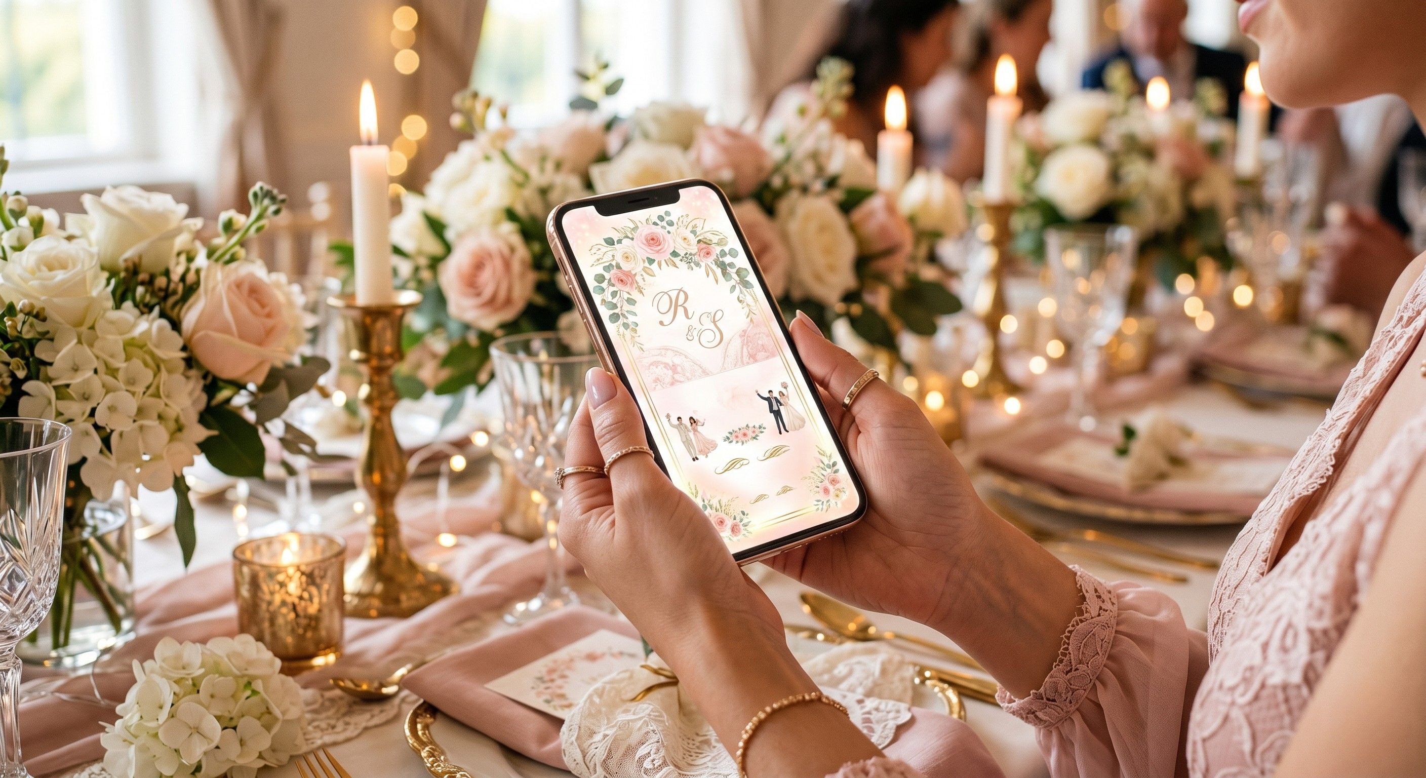 Celebración elegante con invitaciones digitales Festejar.mx